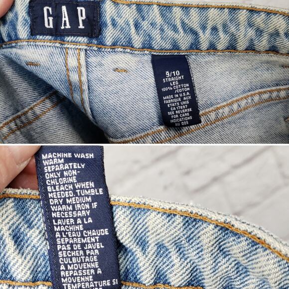 Vintage GAP High Waisted Tapered Leg Mom Jeans Light Wash Cotton Grunge Sz 9/10 - Picture 12 of 14